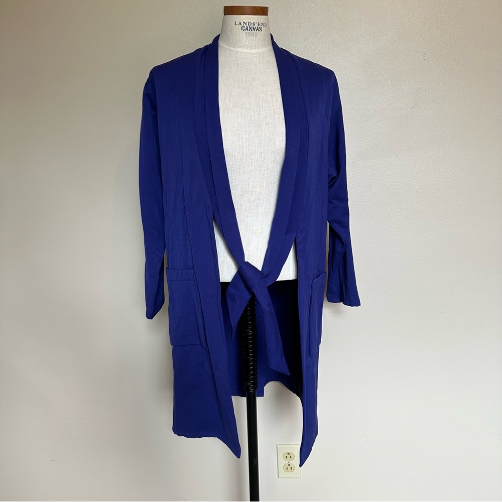 Vintage Vidal Sassoon Clothing Long Purple Blue B… - image 2